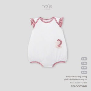 Nous Baby Bộ bodysuit liền cộc bodychip cho bé gái premium họa tiết 3D xinh xắn